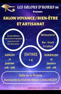 Lire la suite à propos de l’article LE SALON DE VOYANCE/BIEN-ÊTRE ET ARTISANT C’EST CE WEEK-END