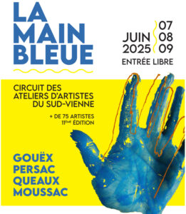 LA MAIN BLEUE : CIRCUIT DES ATELIERS D’ARTISTES DU SUD-VIENNE